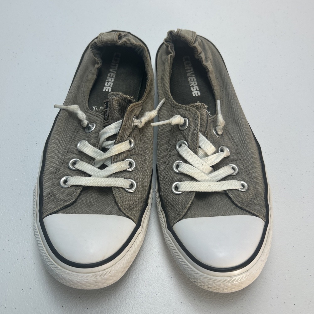 Converse Chuck Taylor All Star Shoreline Slip Gray Canvas Women's Size 9 Low - Picture 3 of 8